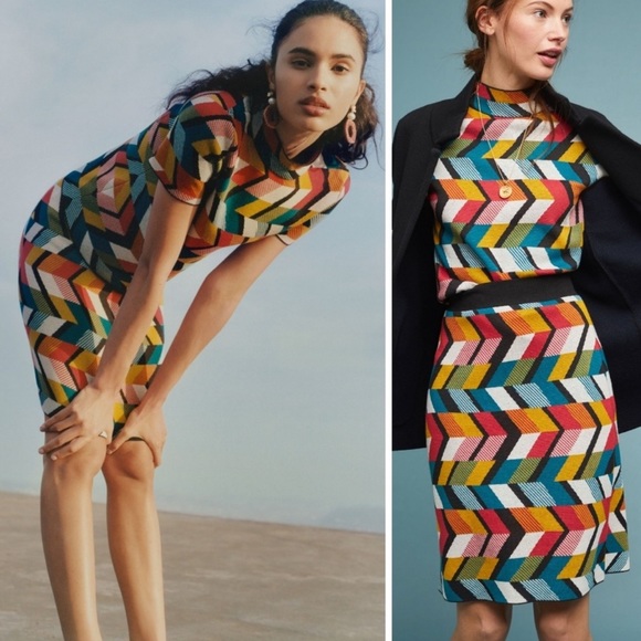 Geo Print sweater/knit set - Picture 3 of 7